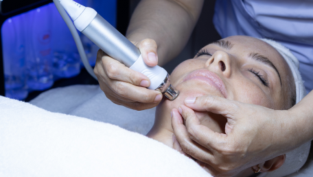 hydrafacial glow therapy treatment in canggu bali with dermalogica products