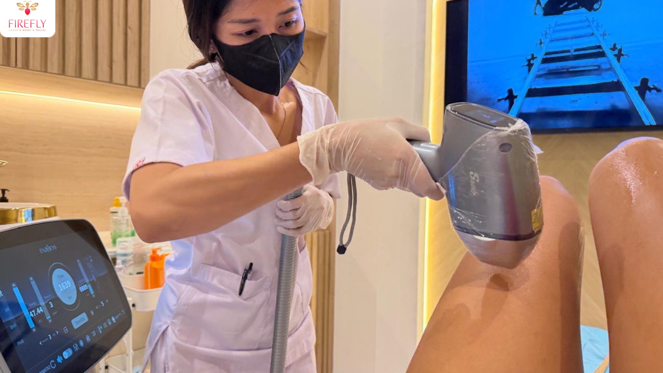 Laser hair removal treatment at Firefly Laser & Aesthetic Boutique in Canggu, Bali