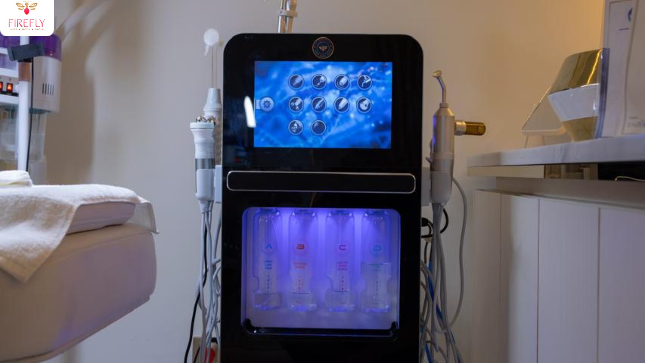 Advanced HydroFacial technology used at Firefly aesthetic clinic in Canggu